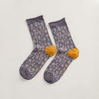 Seasalt Womens Arty Socks Kelp Buds Coal Size 4-7