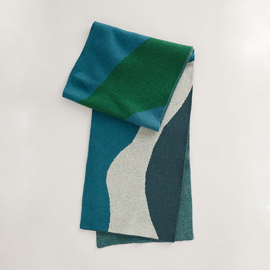 Seasalt Stone Art Scarf Land Canvas Storm Mix