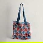 Seasalt Endellion Tote Scallop Fans Chalk