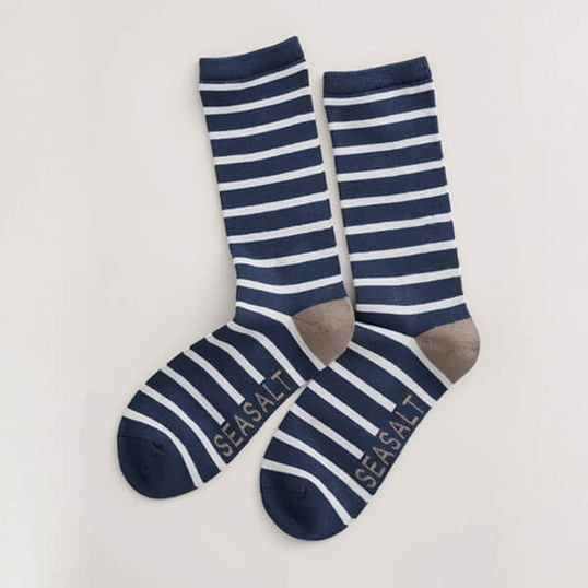 Seasalt Womens Sailor Socks Breton Magpie Size 4-7
