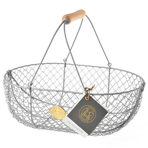 Burgon & Ball Sophie Conran Large Harvest Basket Grey