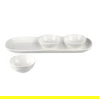 Sophie Conran 3 Dip Bowls & Tray White