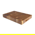 T&G Acacia End Grain Tuscany Medium Rectangular Chopping Board With Finger Grooves