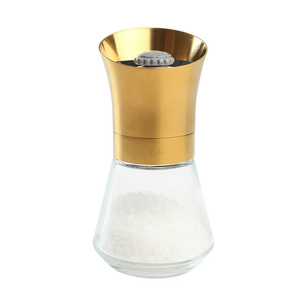 T&G CrushGrind Tip Top Deco Gold Salt Mill