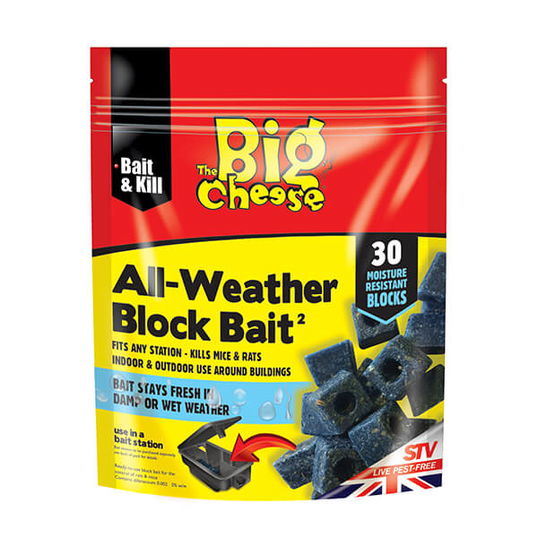 The Big Cheese All-Weather Block Bait Pack Of 30 x 10g