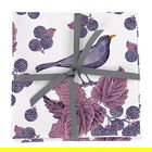 Thornback & Peel Blackbird & Bramble Set of 4 Napkins