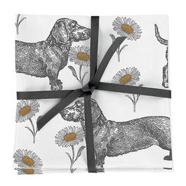 Thornback & Peel Dog & Daisy Set of 4 Napkins