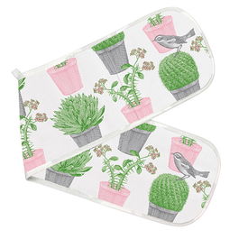 Thornback & Peel Cactus & Bird Double Oven Glove