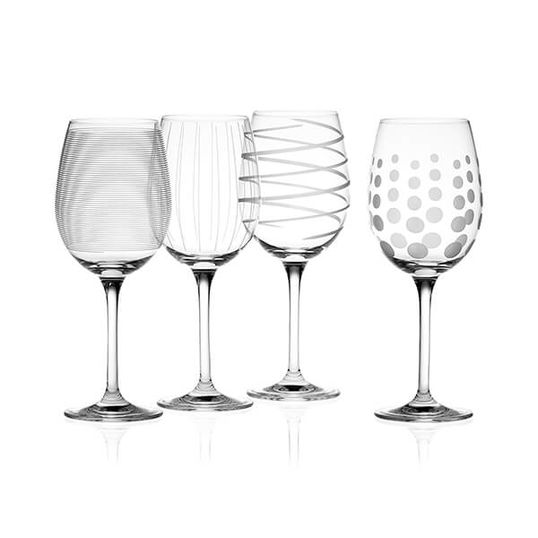 Mikasa Cheers Set Of 4 Red Wine Glasses