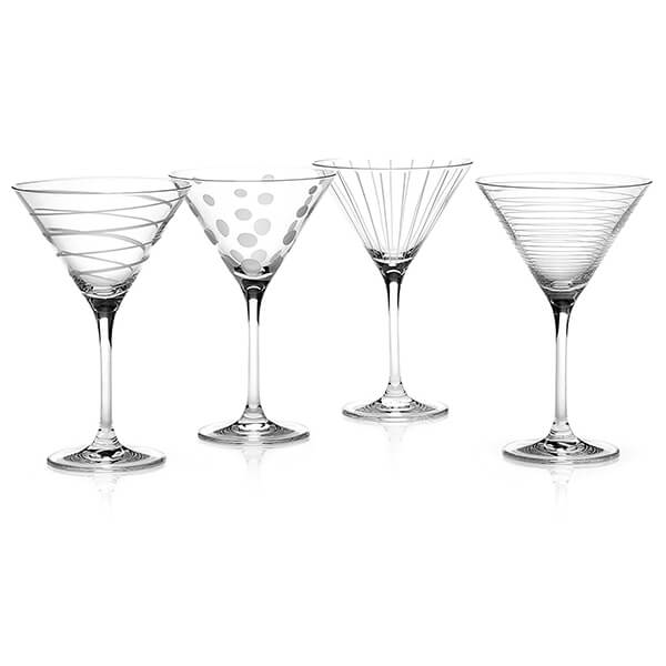 Mikasa Cheers Set Of 4 Martini Glasses