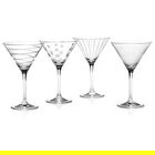 Mikasa Cheers Set Of 4 Martini Glasses