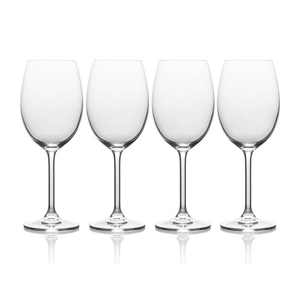 Mikasa Julie Set Of 4 16.5oz White Wine Glasses