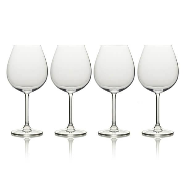 Mikasa Julie Set Of 4 21.5oz Bordeaux Wine Glasses