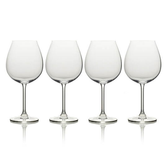 Mikasa Julie Set Of 4 21.5oz Bordeaux Wine Glasses