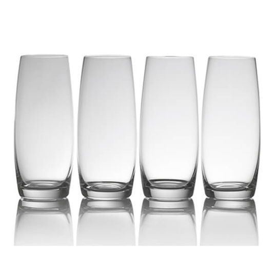 Mikasa Julie Set Of 4 9oz Stemless Flute Glasses