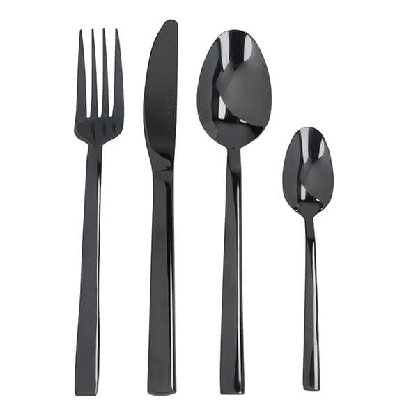 Mikasa Ciara Diseno 16 Piece Cutlery Set Black