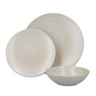 Mikasa White Swirl 12 Piece Stoneware Dinnerware Set