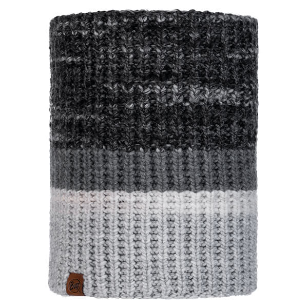 Buff Alina Grey Knitted & Fleece Neckwarmer