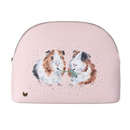 Wrendale Designs Large Guinea Pig Cosmetic Bag - Lettuce be Friends