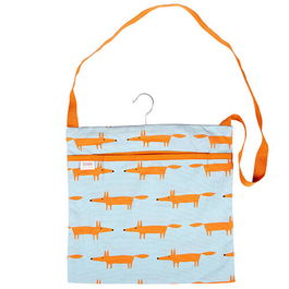 Scion Living Mr Fox Wipe Clean Blue Peg Bag