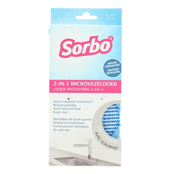 Sorbo 2 in 1 Microfibre Kitchen Cloth 32 x 32 cm