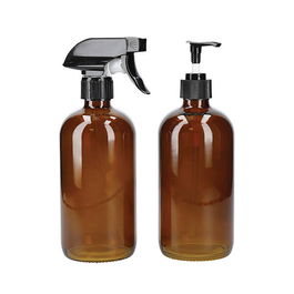 Living Nostalgia Glass Spray and Pump Bottle Set