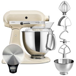 KitchenAid Artisan Mixer 175 Almond Cream with Free Gift
