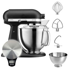 KitchenAid Artisan Mixer 185 Cast Iron Black with Free Gift