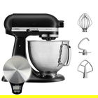 KitchenAid Artisan Mixer 156 Matte Black with Hammered Bowl with Free Gift
