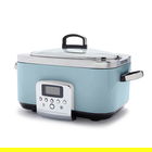 GreenPan Non-Stick Slow Cooker 6L Blue