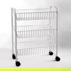 Delfinware Wireware White 3 Tier Mobile Trolley