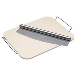 World of Flavours Italian Large Pizza Stone & Cutter