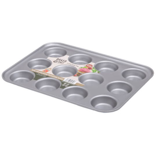 Baker & Salt Non-Stick 12 Cup Cupcake Tin