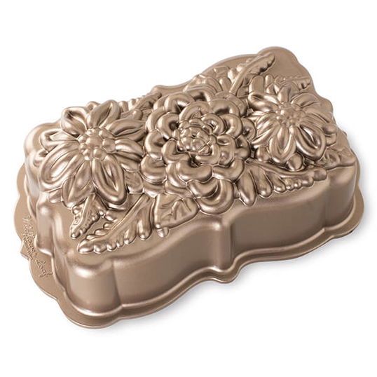 Nordic Ware Toffee Wildflower Loaf Pan