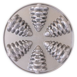 Nordic Ware Silver Evergreen Cakelets