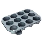 Dexam Bakers Pride Professional Non-Stick 12 Cup Dessert Pan Loose Bases