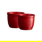 Emile Henry Burgundy No.8 Ramekin Set Of 2