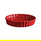 Emile Henry Burgundy Deep Tart Dish 24cm