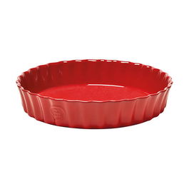 Emile Henry Burgundy Deep Tart Dish 29cm