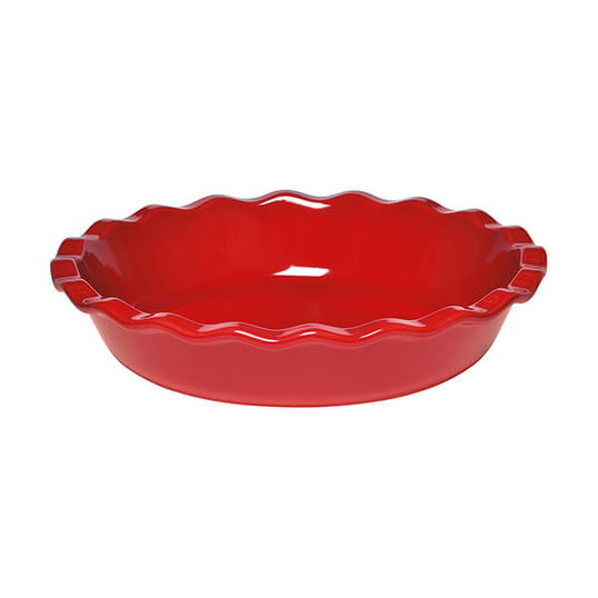 Emile Henry Burgundy Pie Dish 26cm