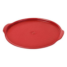 Emile Henry Burgundy Large Ridged Pizza Stone 40cm
