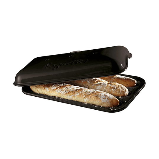Emile Henry Charcoal Baguette Baker 39.5cm x 23cm