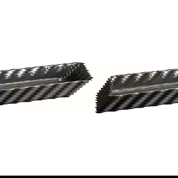 Emile Henry Charcoal Narrow Rectangular Tart Dish 36cm x 15cm