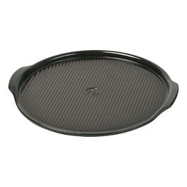 Emile Henry Charcoal Large Ridged Pizza Stone 40cm