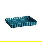 Emile Henry Mediterranean Blue Deep Rectangular Tart Dish 34cm x 24cm