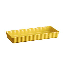 Emile Henry Provence Yellow Narrow Rectangular Tart Dish 36cm x 15cm