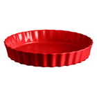 Emile Henry Burgundy Deep Tart Dish 32cm