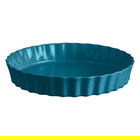 Emile Henry Mediterranean Blue Deep Tart Dish 32cm