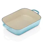 Le Creuset Signature Teal Cast Iron 33cm Rectangular Roaster