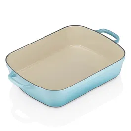 Le Creuset Signature Teal Cast Iron 33cm Rectangular Roaster